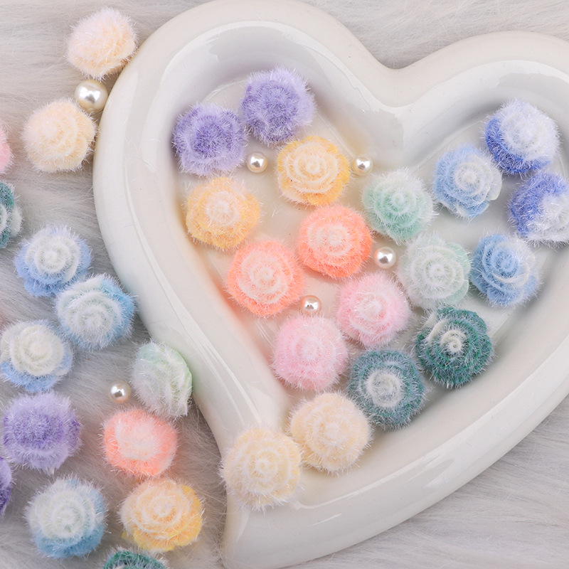 Phone Accessories Clipart - WFFNNKC 20-30Pcs Soft Fluffy Gradient Rose