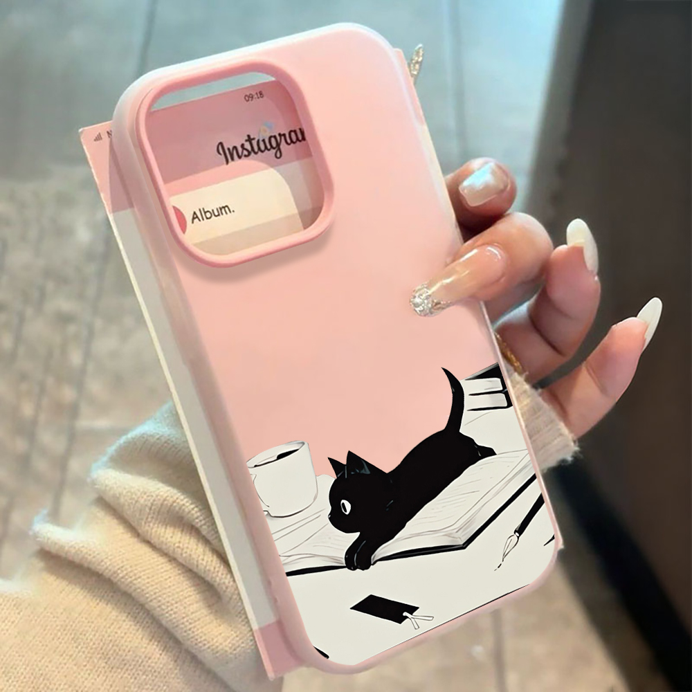 X Phone Accessories - INS Cute Kitty Read Book Phone