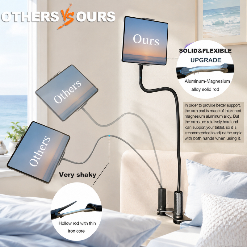 Flexible Long Arm Universal Ta - Phone Accessories Rack 评论和价格