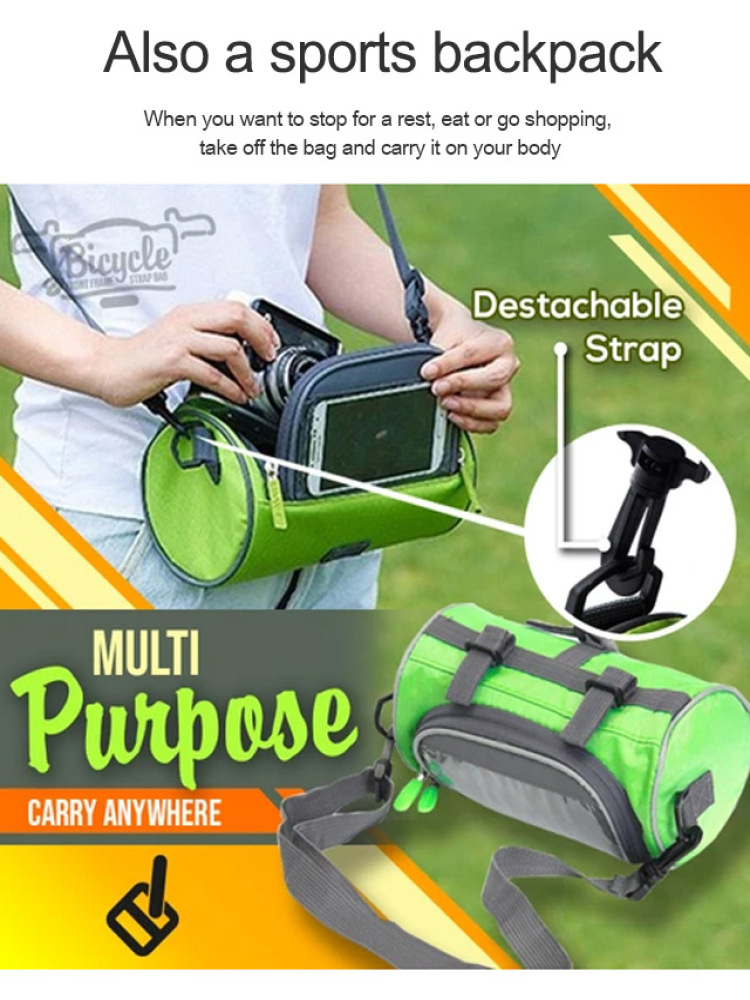Large Bicycle Bags Handlebar F - Youtube Phone Accessories 评论和价格