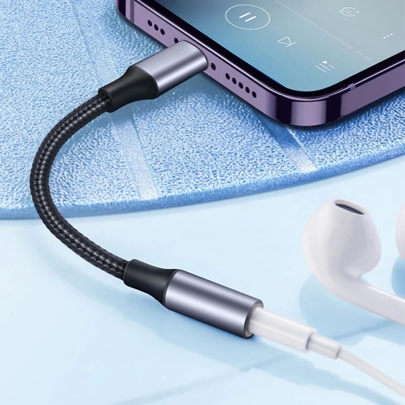 8 Pin to 3.5mm Jack AUX Cable  - Earphone Splitter Jack 评论和价格