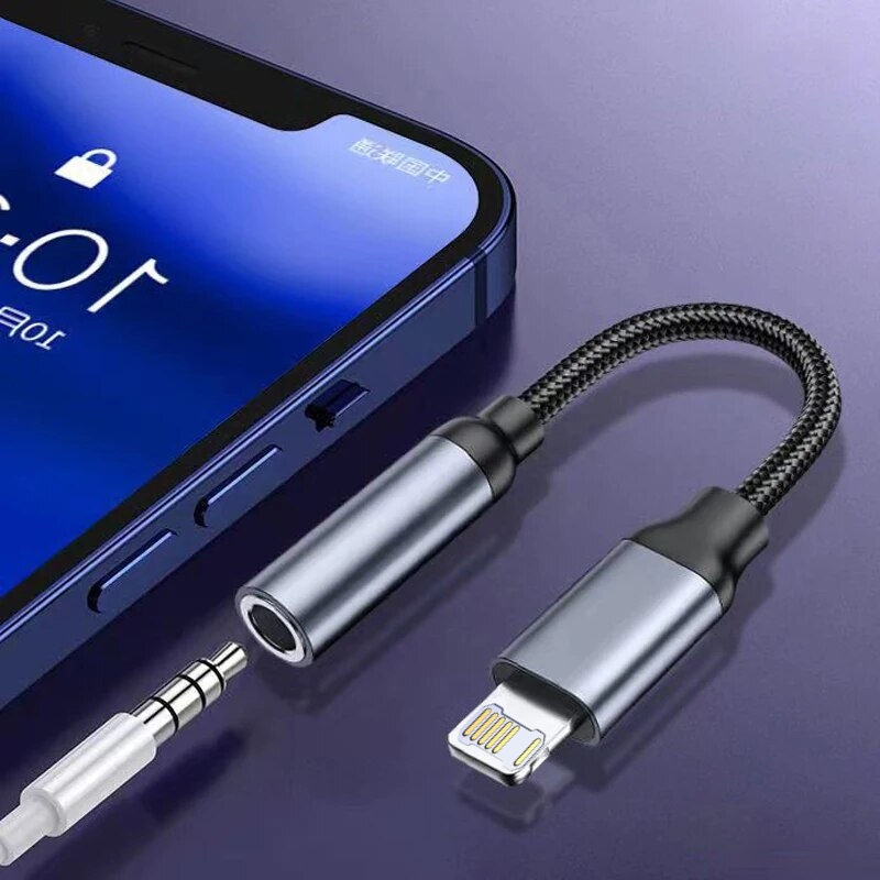 8 Pin to 3.5mm Jack AUX Cable  - Earphone Splitter Jack 评论和价格