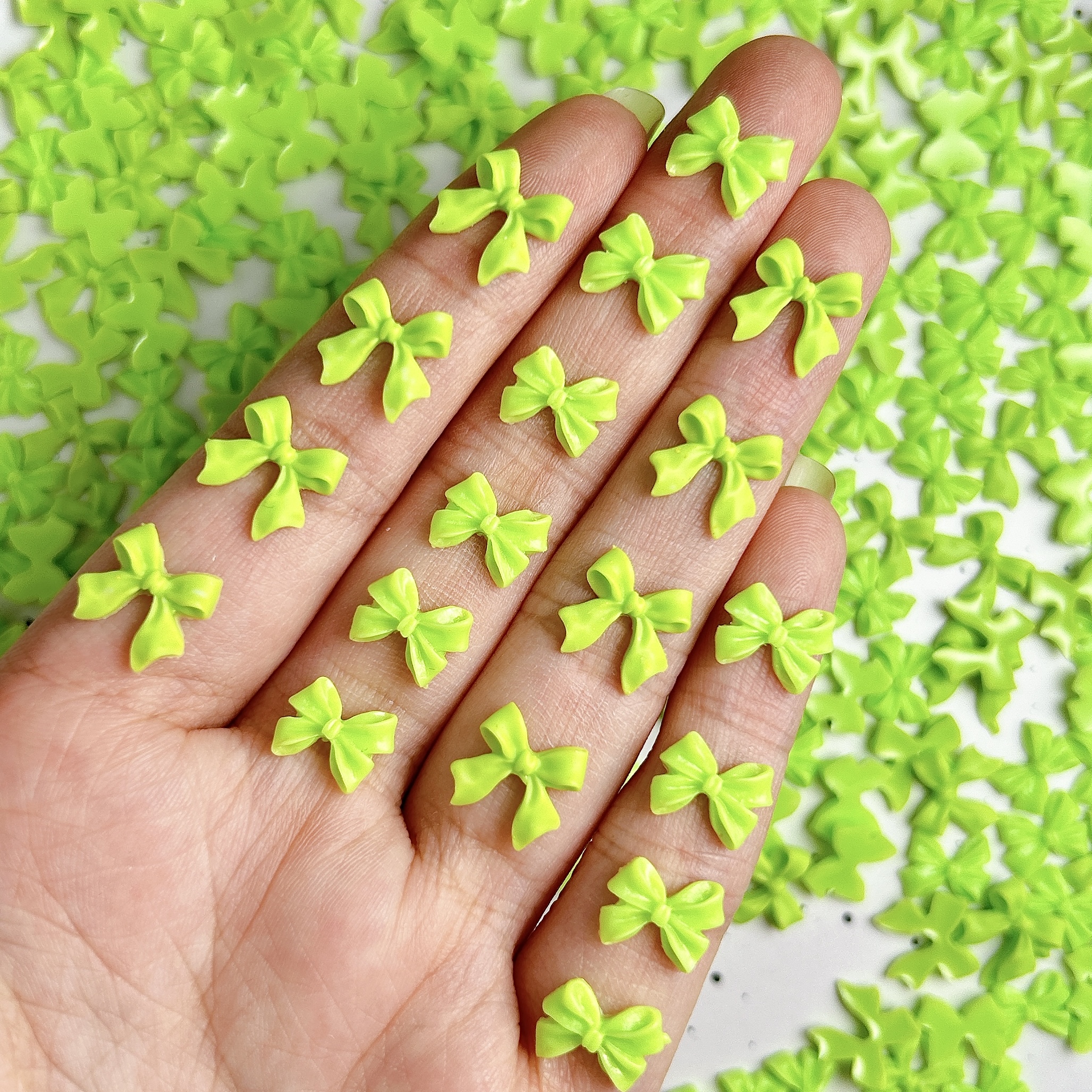 50PCS Fresh Green Ribbon Bow N - Phone Accessories Clipart 评论和价格