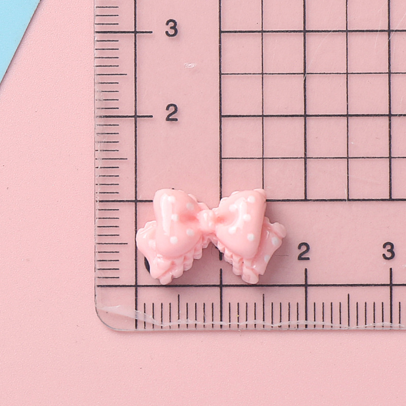 10pcs Kawaii Pink Dot Bow DIY  - Phone Accessories Clipart 评论和价格