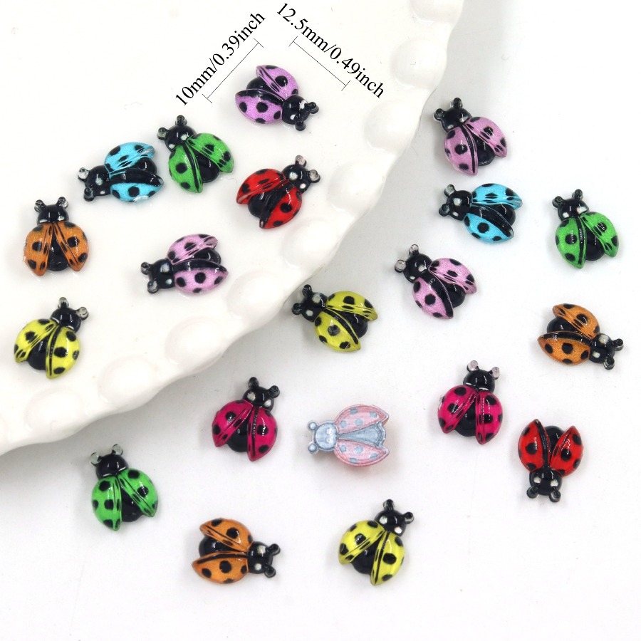 50Pcs Cross border Ladybug Res - Phone Accessories Clipart 评论和价格
