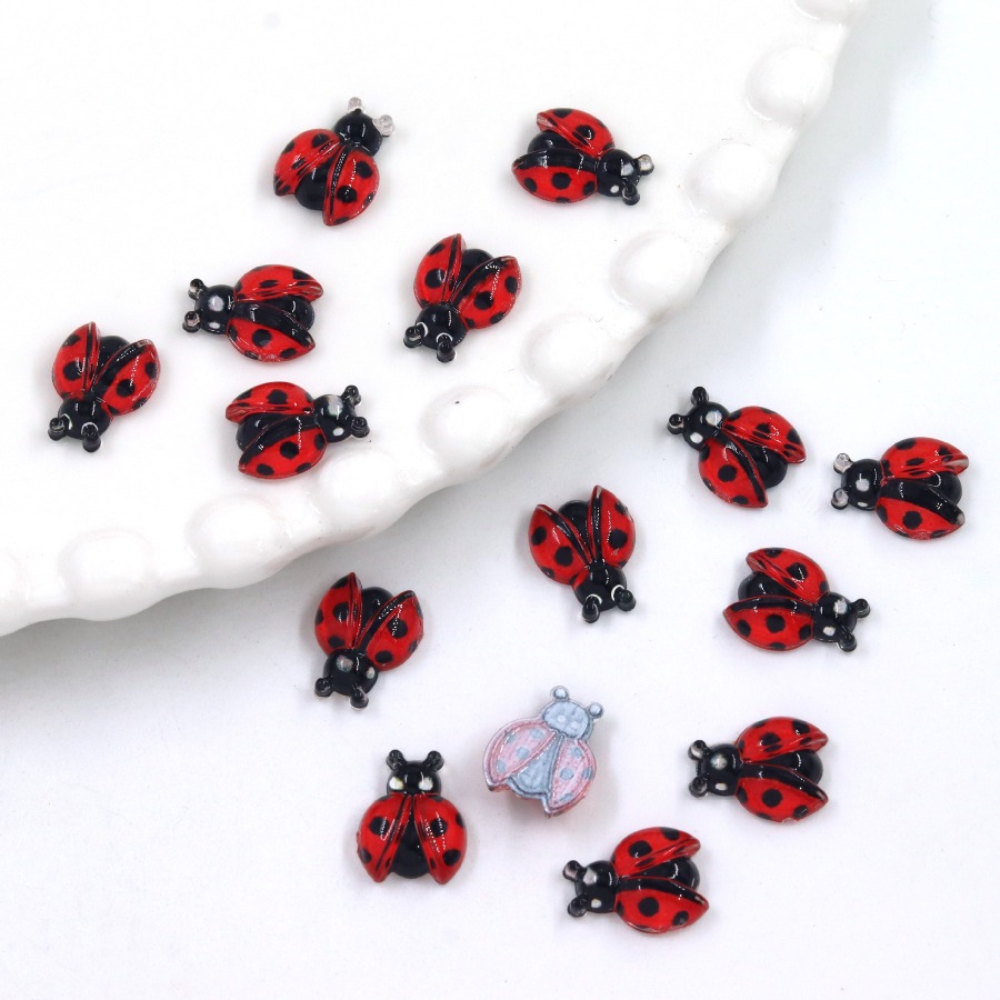 50Pcs Cross border Ladybug Res - Phone Accessories Clipart 评论和价格