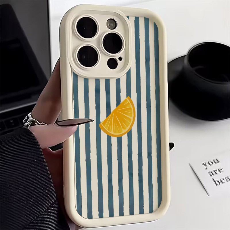 Striped Lemon Slice Pattern Ph - X Phone Accessories 评论和价格