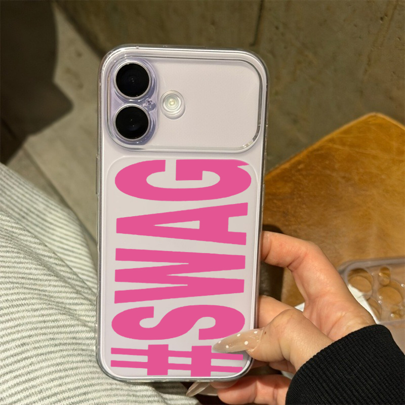 Hot Pink Black SWAG Letter Cle - X Phone Accessories 评论和价格