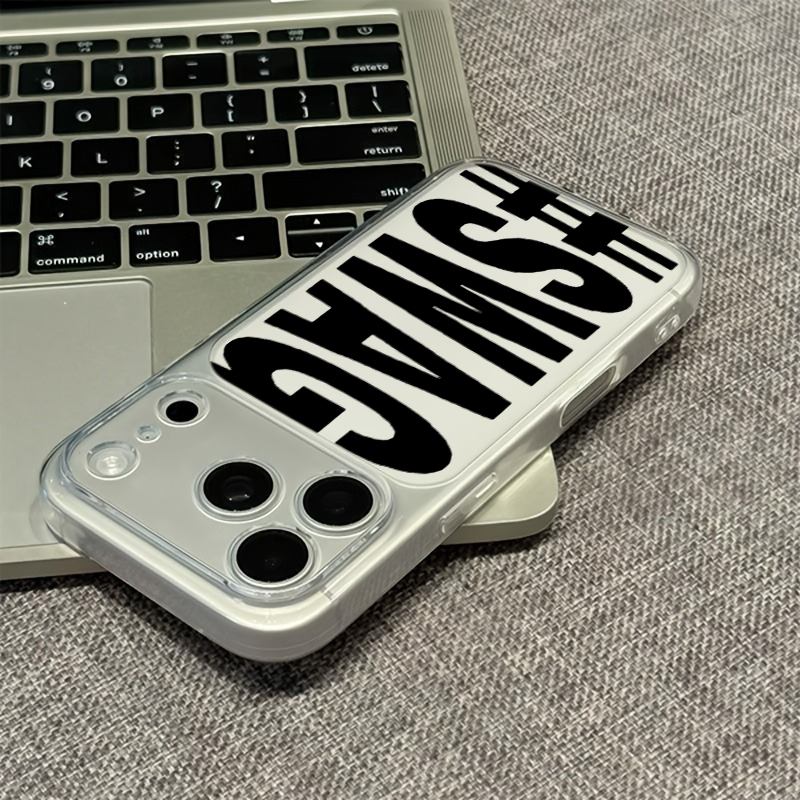 Hot Pink Black SWAG Letter Cle - X Phone Accessories 评论和价格