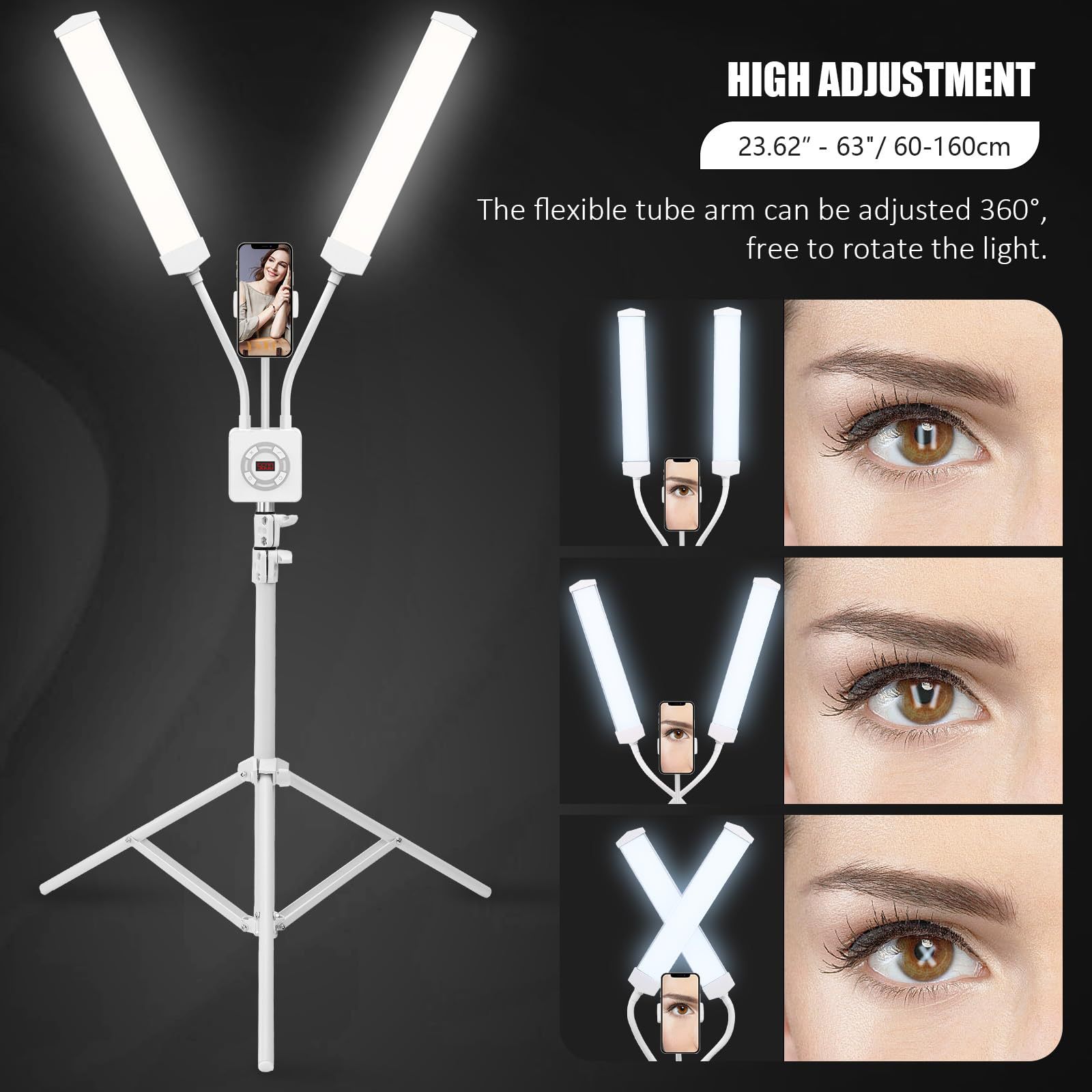50W Double Arms LED Fill Light - Led Strip Selfie 评论和价格