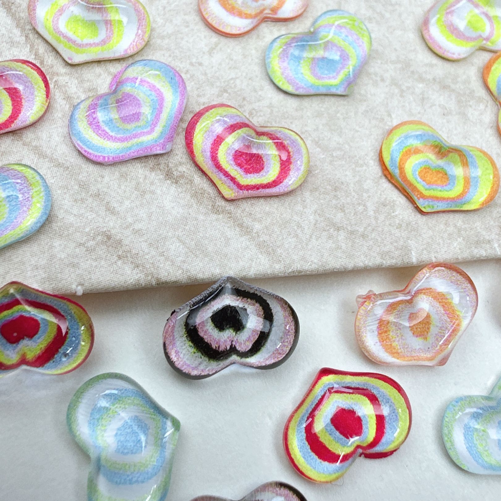 30/50/100Pcs Heart Shaped DIY  - Phone Accessories Clipart 评论和价格