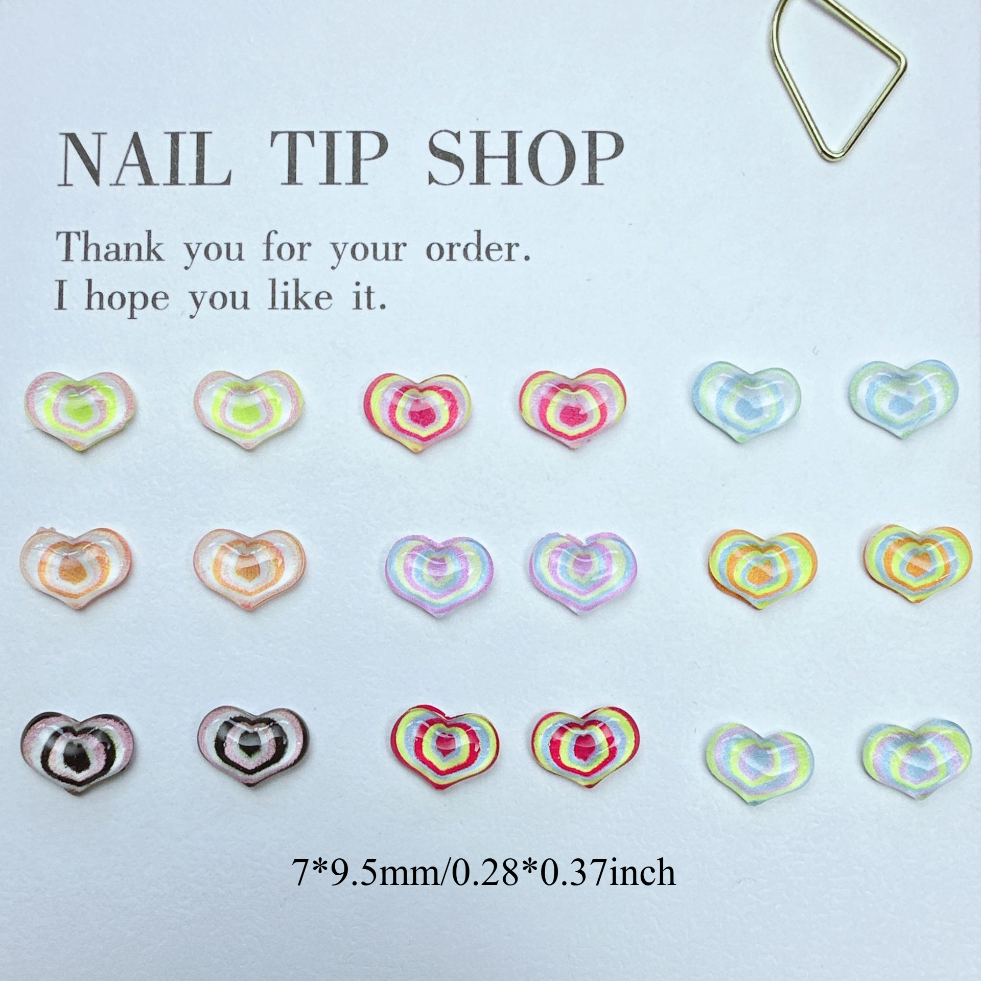 30/50/100Pcs Heart Shaped DIY  - Phone Accessories Clipart 评论和价格