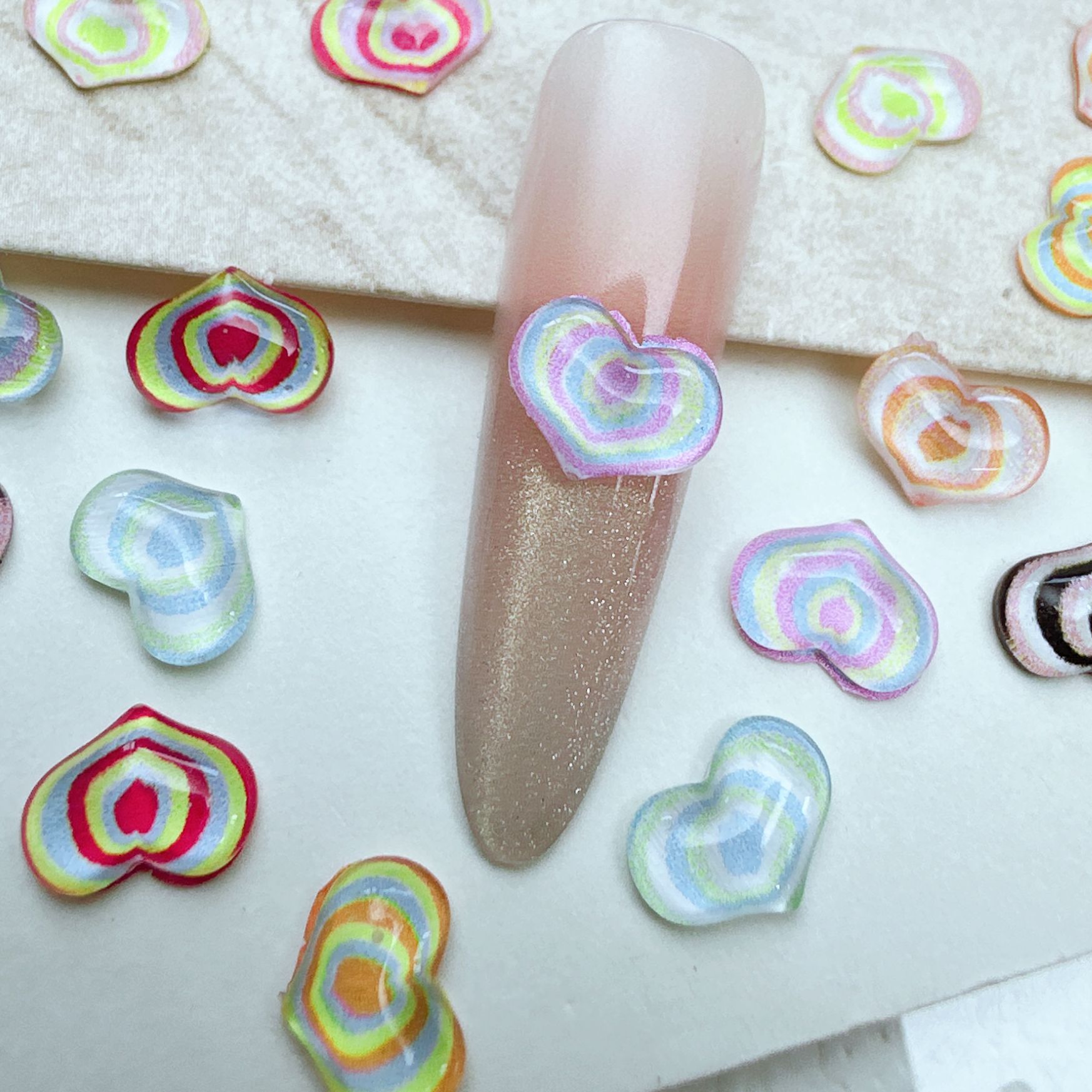 30/50/100Pcs Heart Shaped DIY  - Phone Accessories Clipart 评论和价格