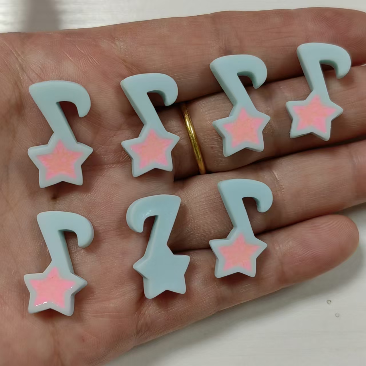 10Pcs Resin Star Music Eight N - Phone Accessories Clipart 评论和价格