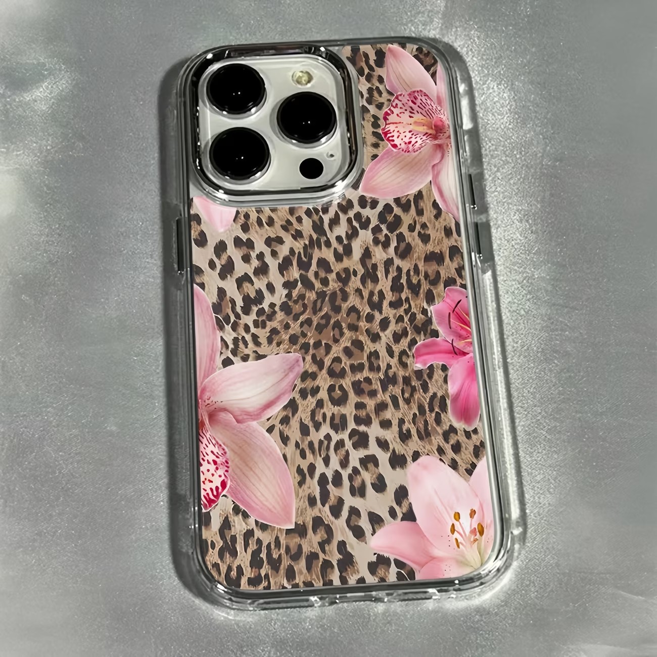 Leopard Print Lily Flower Tran - X Phone Accessories 评论和价格