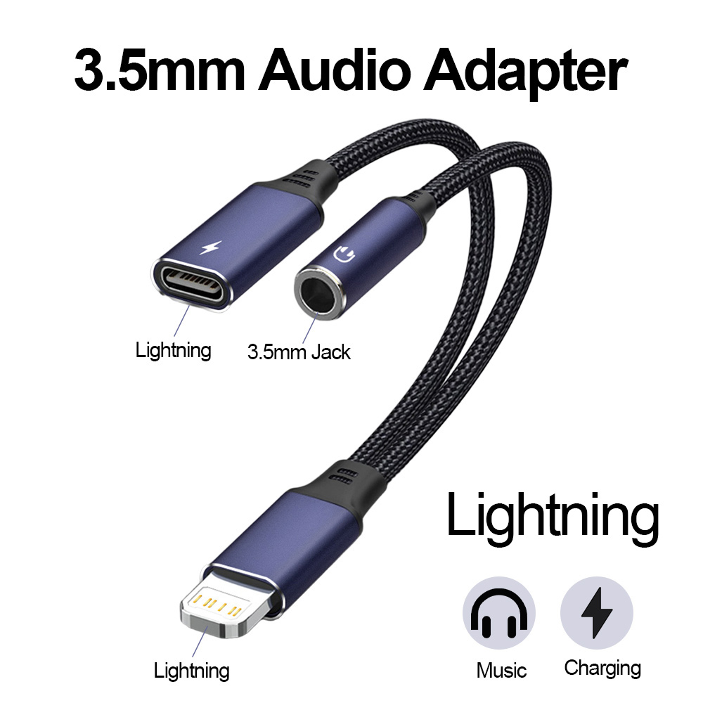 2-in-1 Charging & Audio Adapte - Earphone Splitter Jack 评论和价格