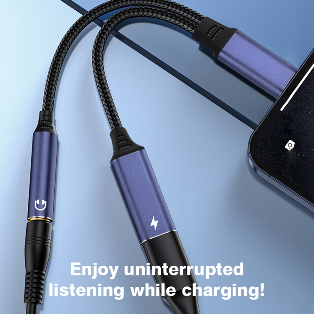 2-in-1 Charging & Audio Adapte - Earphone Splitter Jack 评论和价格