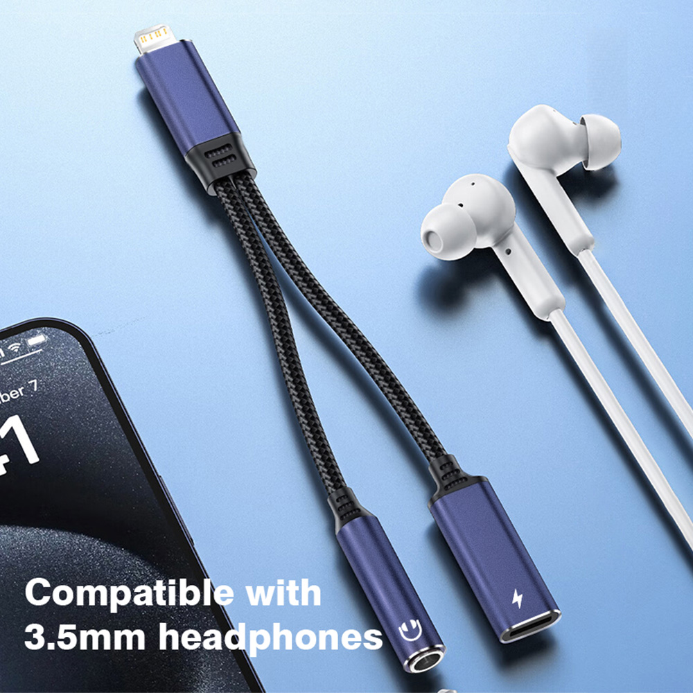 2-in-1 Charging & Audio Adapte - Earphone Splitter Jack 评论和价格