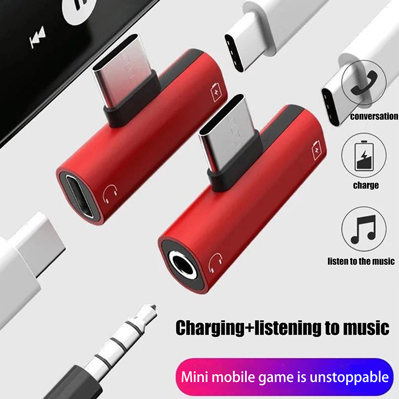 USB Type-C To 3.5 Mm Headphone - Earphone Splitter Jack 评论和价格