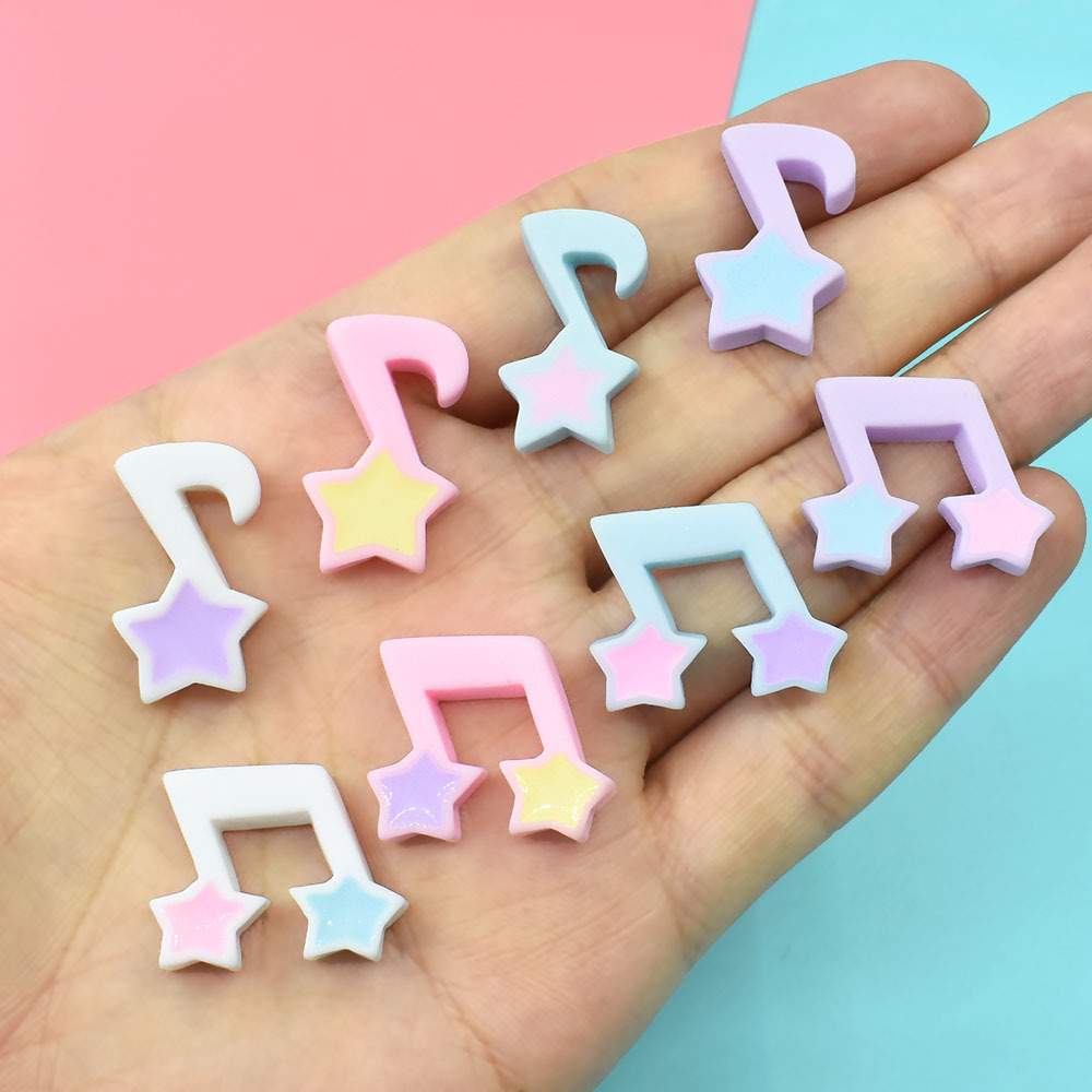 10Pcs Resin Star Music Eight N - Phone Accessories Clipart 评论和价格