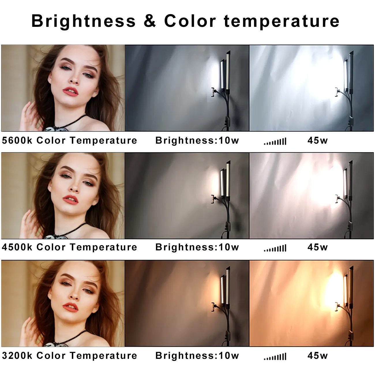 45W Double Arm Fill Ring Light - Led Strip Selfie 评论和价格