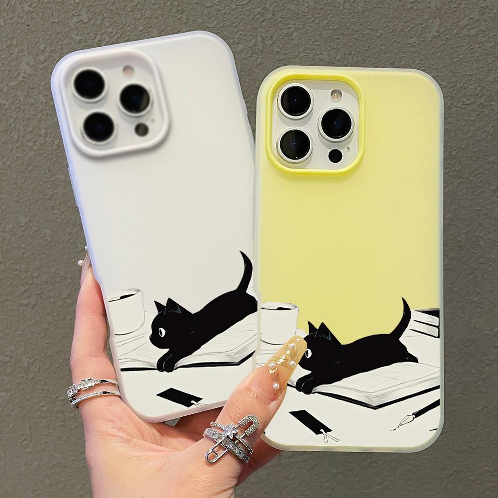 INS Cute Kitty Read Book Phone - X Phone Accessories 评论和价格
