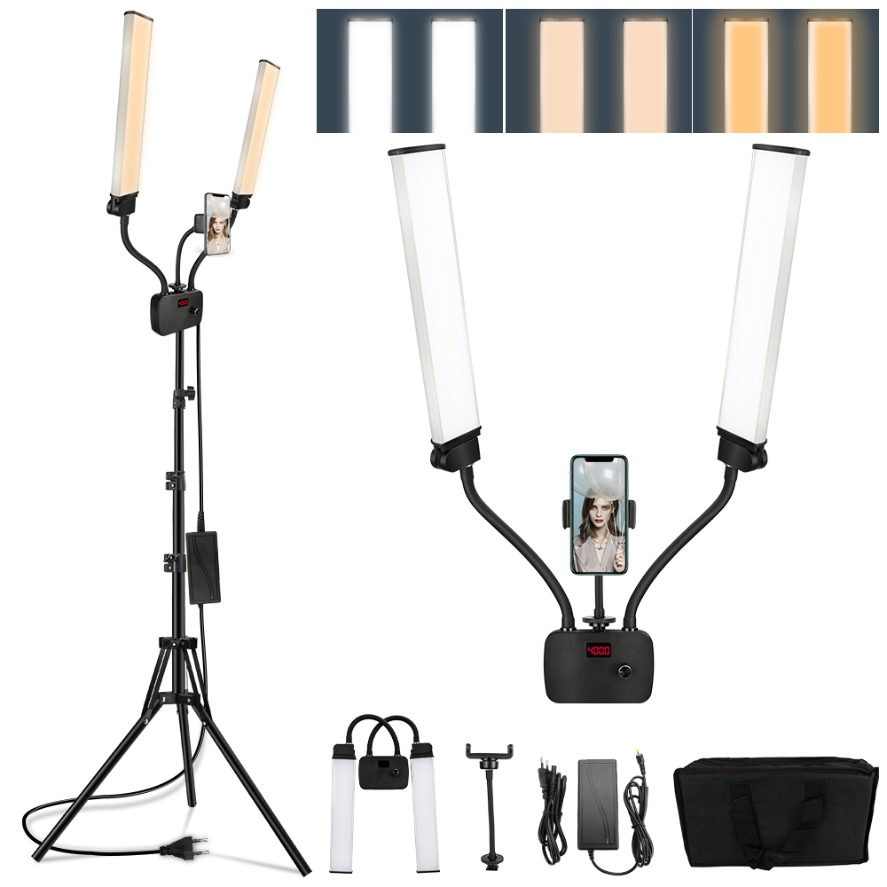 Double Arms LED Fill Photo Stu - Led Strip Selfie 评论和价格