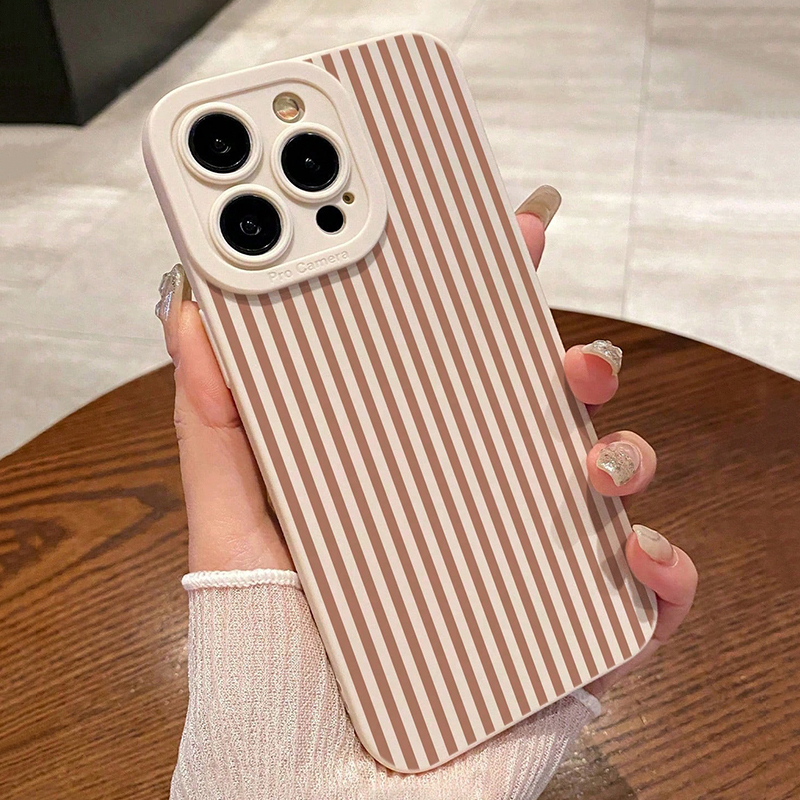 Pink Striped Painted Anti-Drop - X Phone Accessories 评论和价格