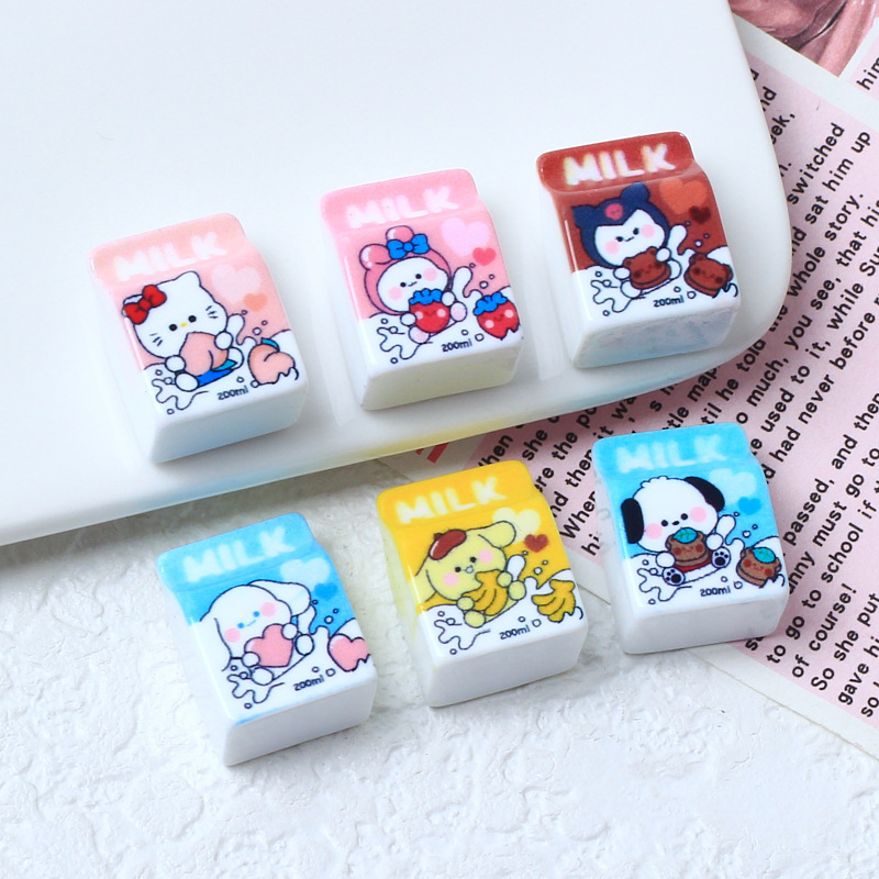 10Pcs Models Resin Cute Cartoo - Phone Accessories Clipart 评论和价格