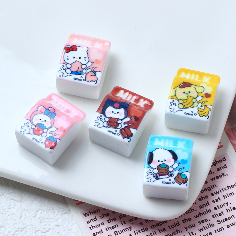 10Pcs Models Resin Cute Cartoo - Phone Accessories Clipart 评论和价格